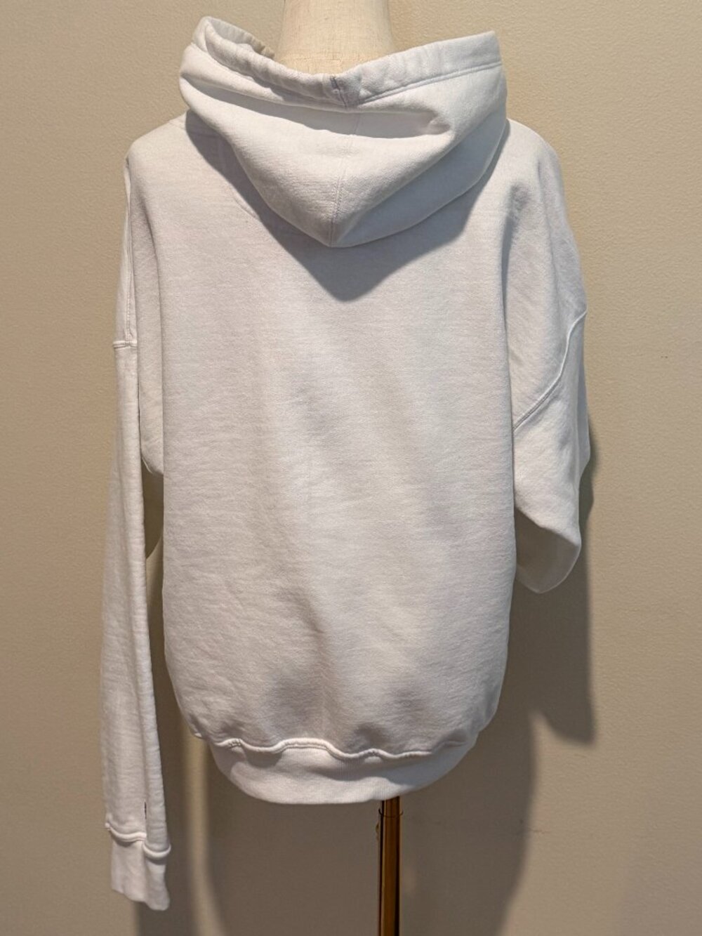 Champion Multicolor Embroidered Spellout Logo Hoodie White Size L - Picture 3 of 7